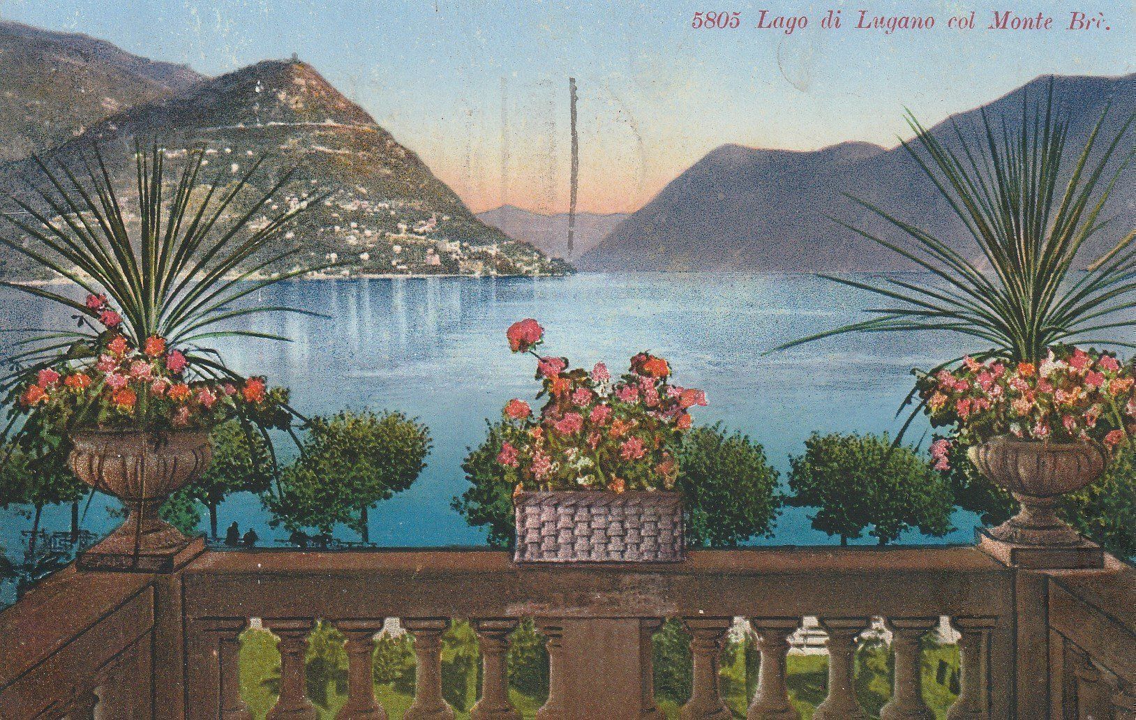 Cartoline postali: AK Lugano gel. am 6..4.1929 – Usato da Fribourg venduto da schnalla92