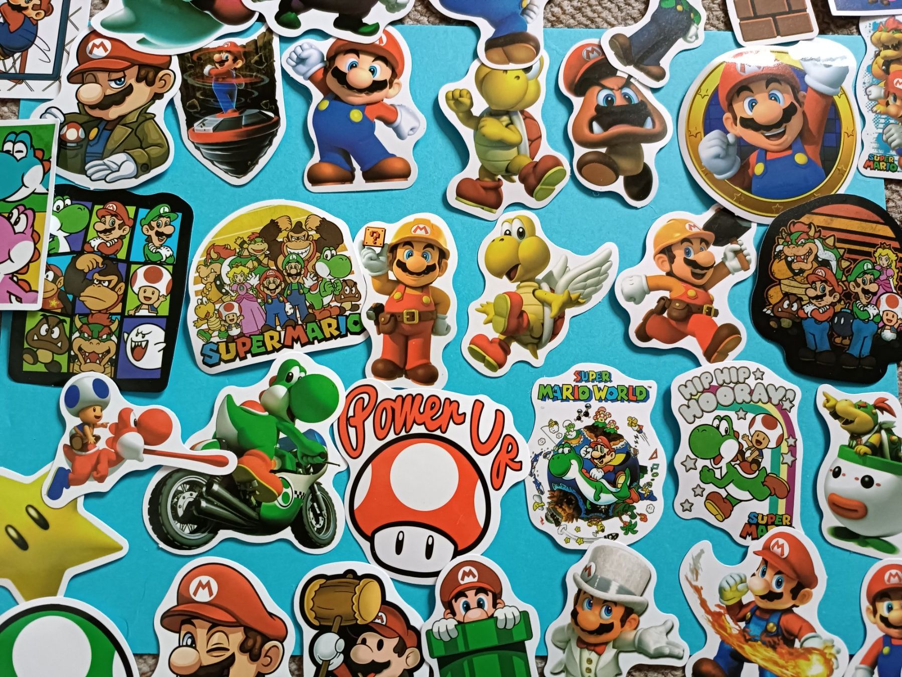 Sticker: Super Mario Bros, Sticker Set, grosse Sticker – Nuovo e nell'imballaggio originale da Vogelsang AG venduto da miinlade