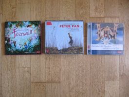 3 Kinder-Hörspiele (PAN) Peter Pan Feenwelt Schwestern