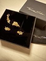 Thomas Sabo vergoldet Rosenkollektion, Ring/Ohrsrecker/Charm