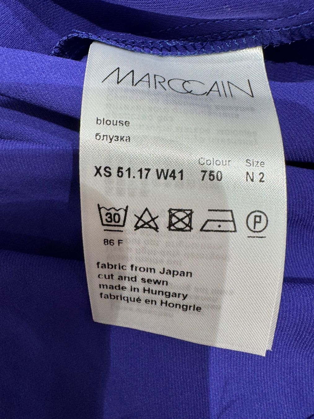Marc Cain Camicette: Marc Cain Bluse, Gr. 36, Lila – Nuovo (secondo la descrizione) da Oberrohrdorf venduto da maggys15 5