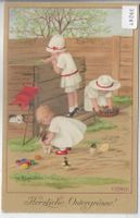 Herzliche Ostergrüsse - kleine Mädchen - Pauli Ebner