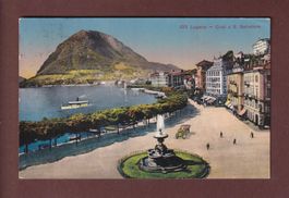 LUGANO - Quai e San Salvatore - 1913