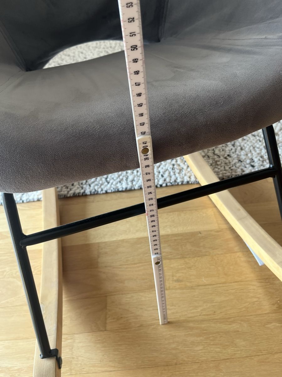 Westwing Poltrone: Schaukelstuhl aus Samt – Usato da Zürich venduto da cg346 2