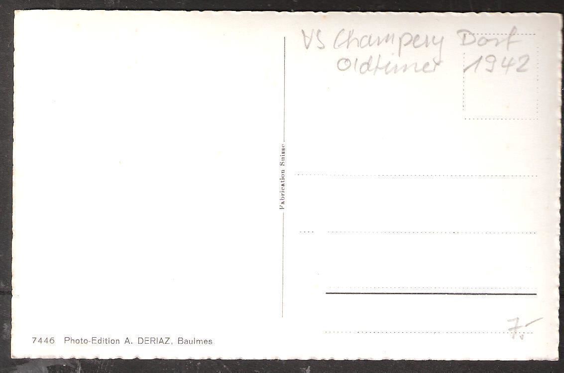 Ansichtskarten: alte AK Hauptgasse Champéry/Oldtimer Nr 1942 – Neu (gemäss Beschreibung) aus Zürich von Hagliweg 1