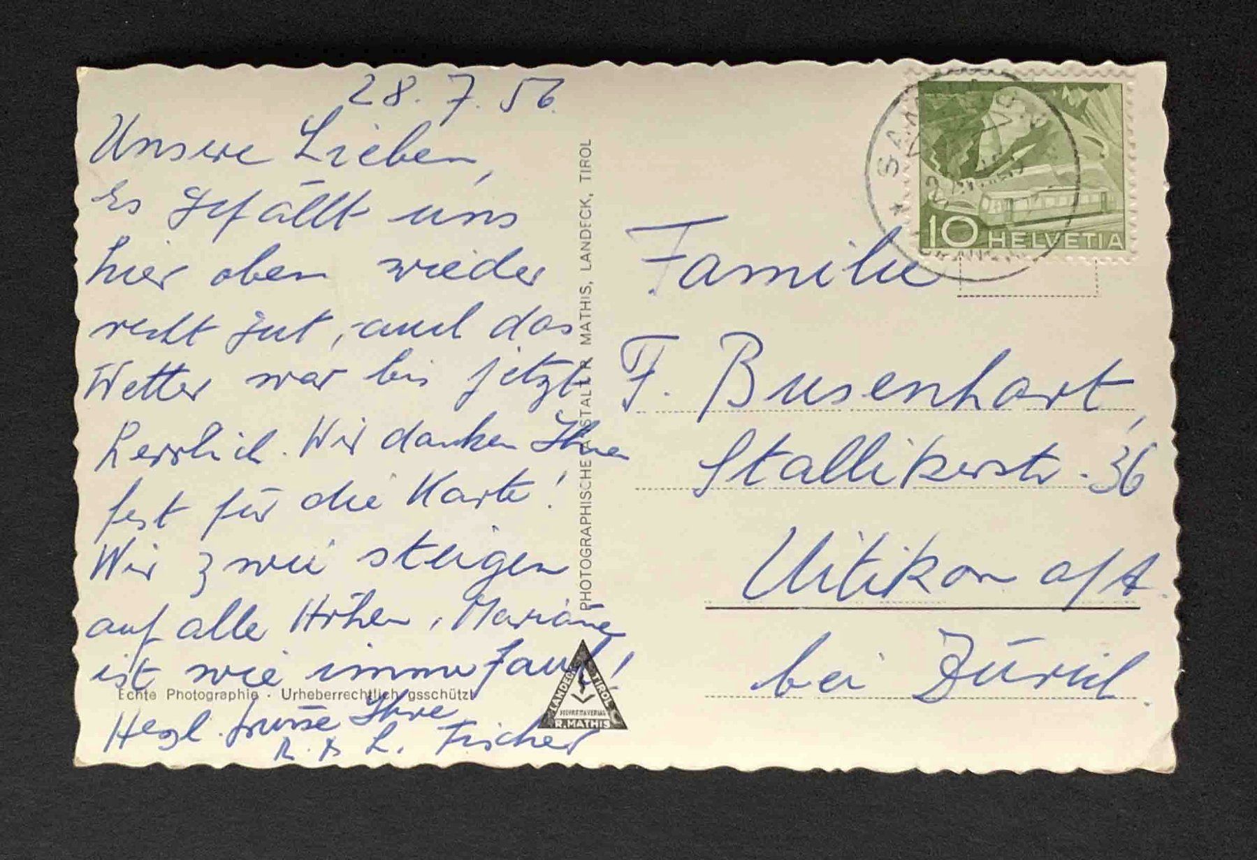 Cartoline postali: AK Samnaun M Muttler Unter Engadin – Usato da Goldau venduto da artelier1 1