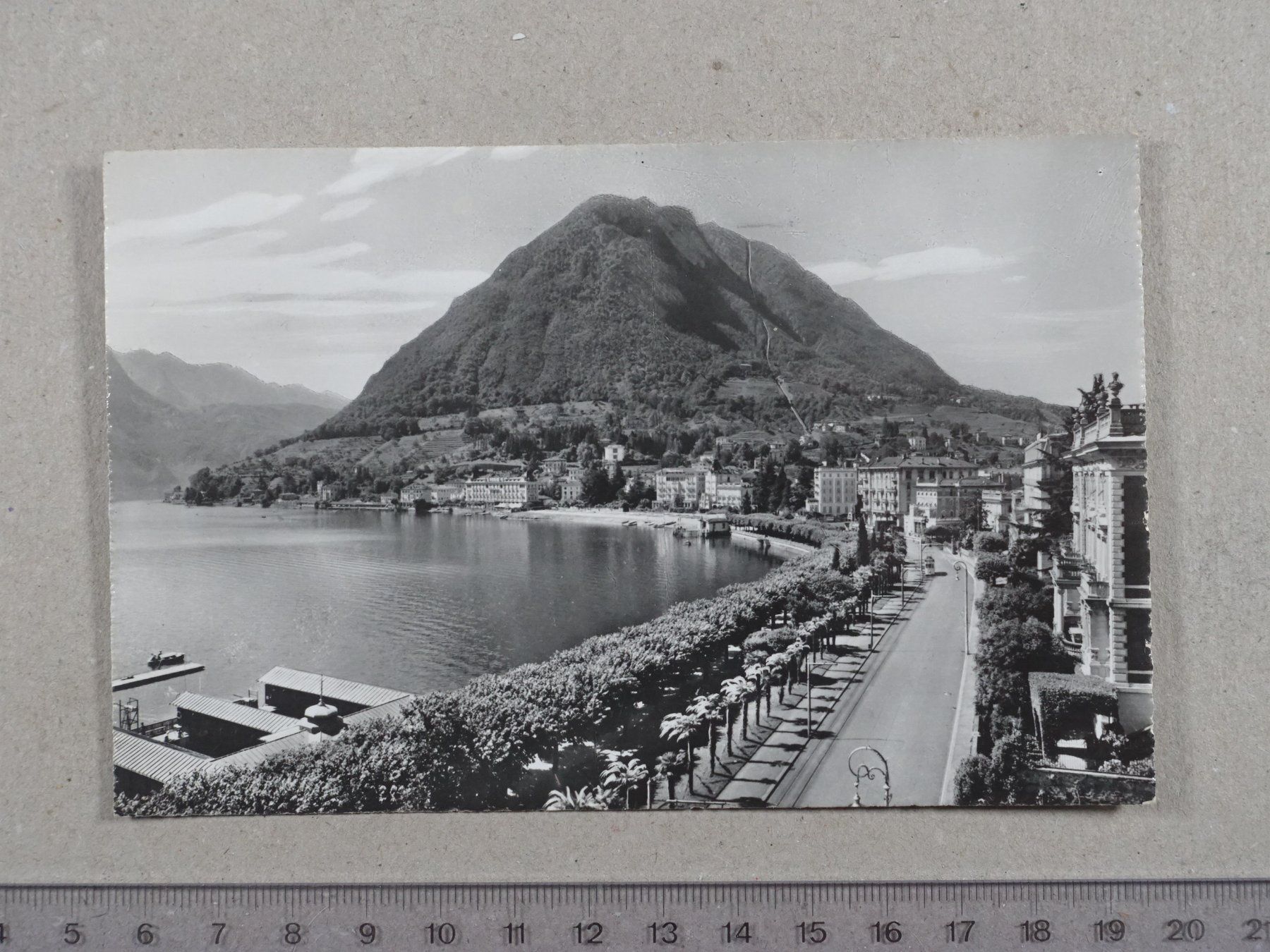 Cartoline postali: Lugano, 1950 – Usato da Lenzburg venduto da fh1