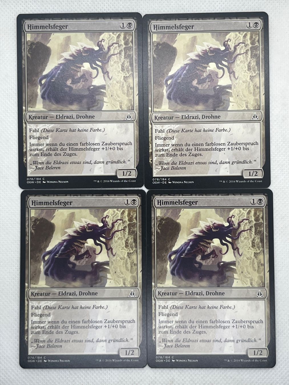 Magic The Gathering Sammelbilder & Trading cards: MTG Himmelsfeger OGW 078 Deutsch Common 4x – Gebraucht aus Hinterkappelen von Kim1992