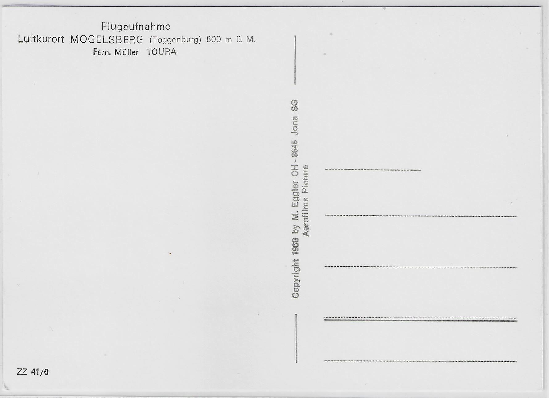 Cartoline postali: Flugaufnahme Mogelsberg SG – Usato da Ettingen venduto da Kartenplanet 1