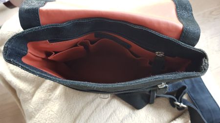 Jost Felltasche - neuwertig - Echtfell und Echtleder