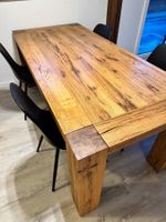 Massiver Esstisch aus Naturholz - Landhausstil 200x90cm