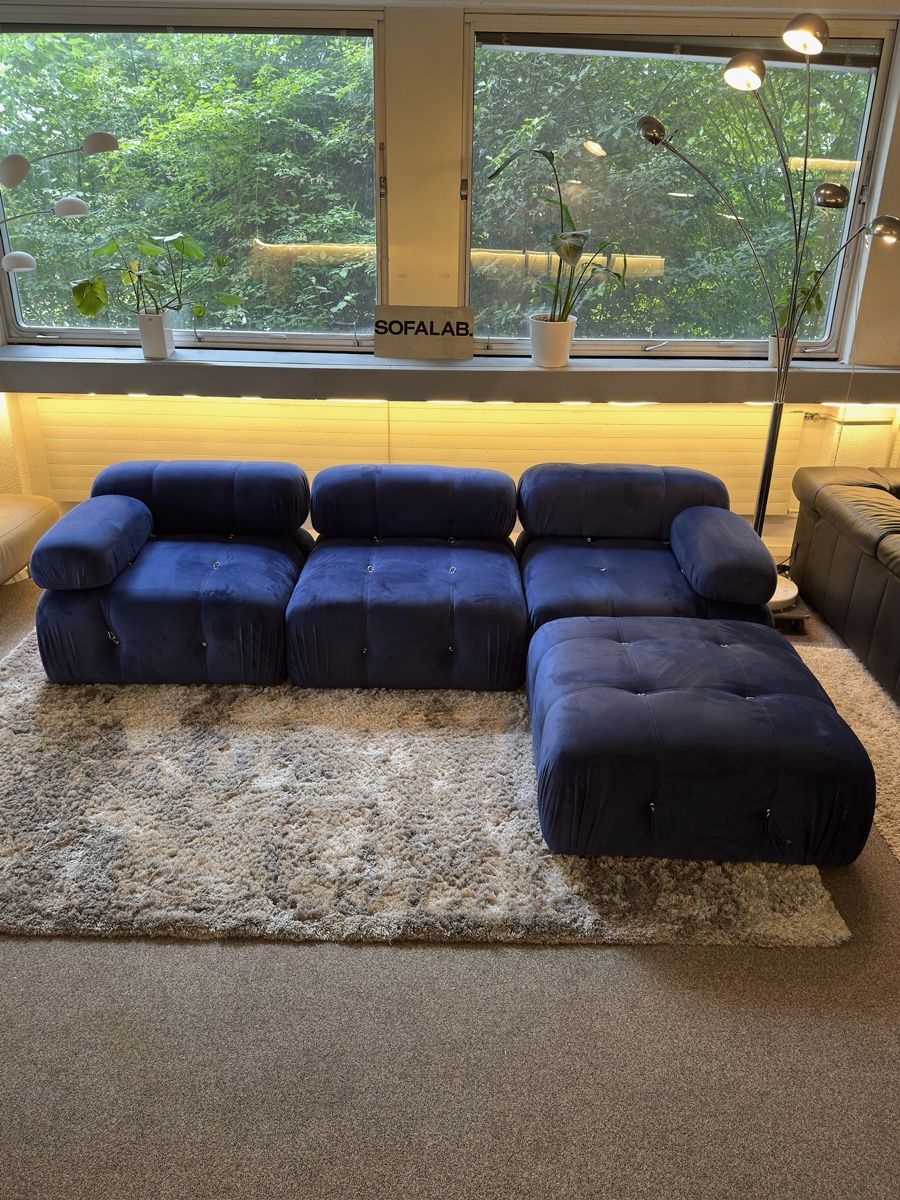 Divani: Modulares Sofa Marineblau – Usato da Fehraltorf venduto da Sofalab.swiss 6