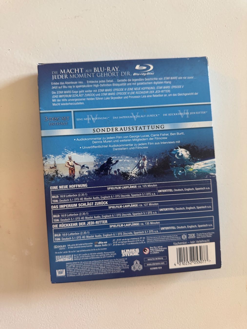 Alle DVDs: STAR WARS. (BLU-RAY) IV,V,VI – Gebraucht aus Basel von san_2qlq 1