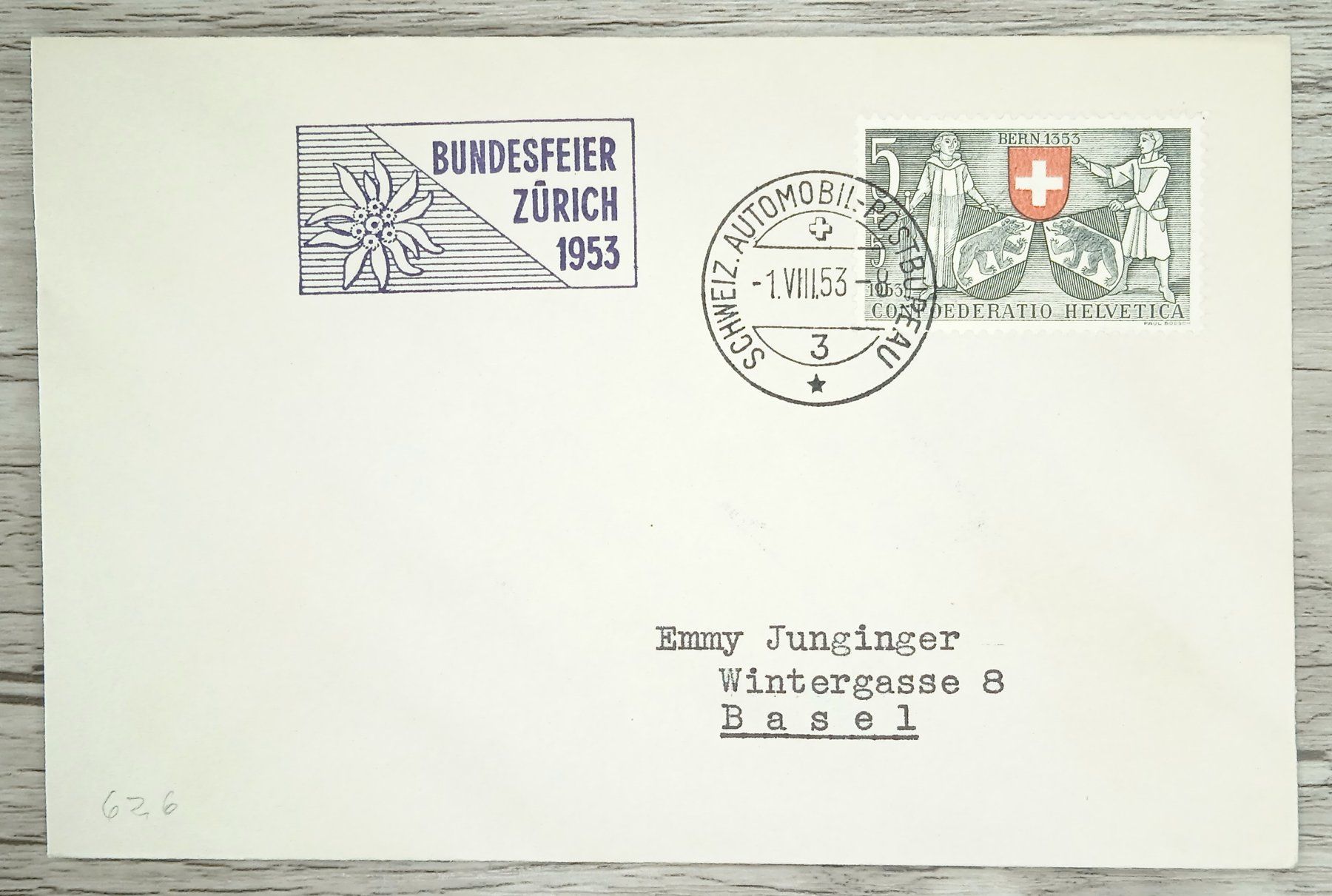 Tutti i francobolli: TR102 Enveloppe + Timbre Suisse 1930 – Usato da Cousset venduto da Patrick_Collections