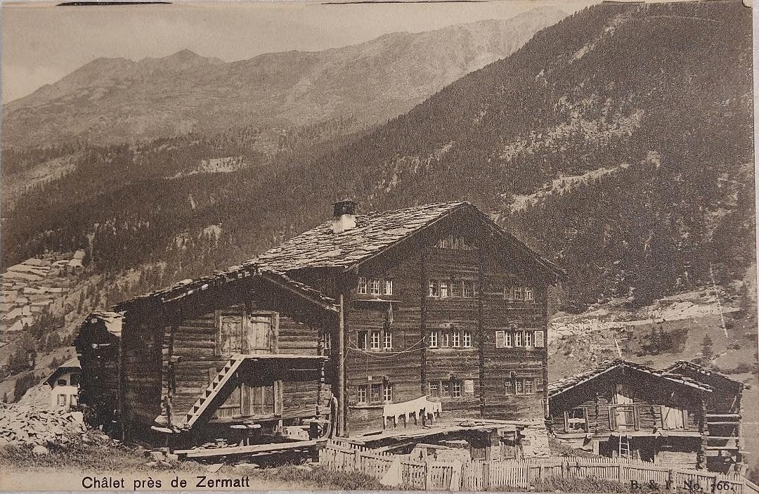 Cartoline postali: ZERMATT - Chalet – Usato da Delémont venduto da Domdom1