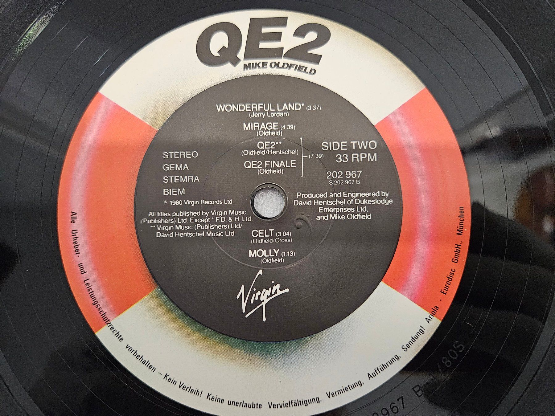 Schallplatten: Mike Oldfield – QE2 (LP, Rock) – Gebraucht aus Uster von Vinyl-Leidenschaft 6