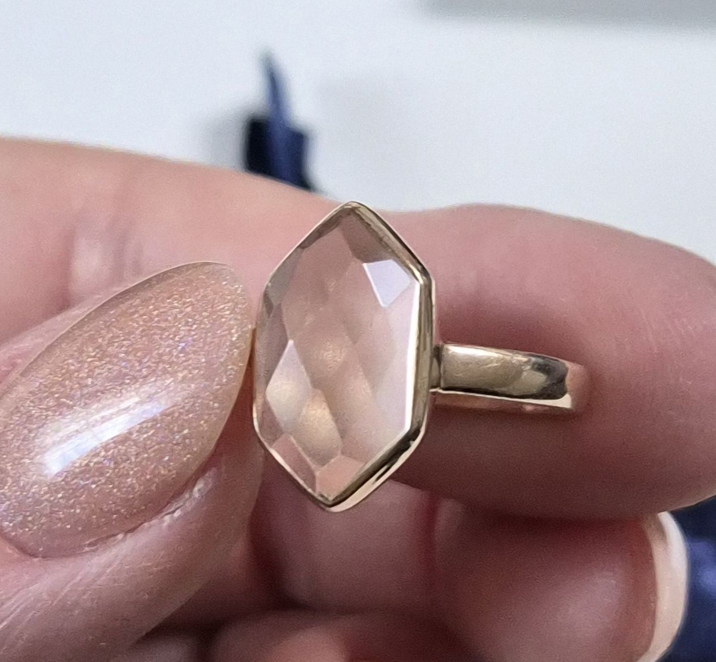 Anelli: Morganit, Silber 925, rosevergoldet Ring - NEU – Nuovo (secondo la descrizione) da Eggersriet venduto da illy76 3