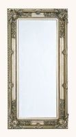 Spiegel BALI Rahmen silber mit Facette 93 x 183 cm