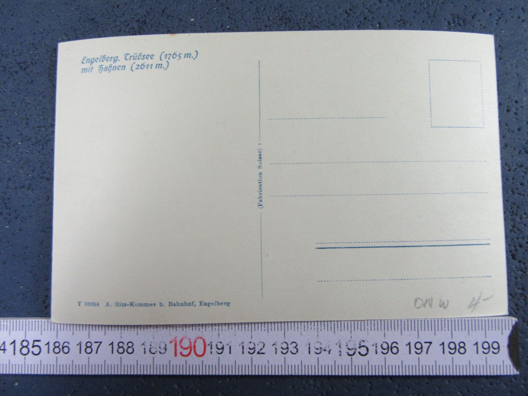Cartoline postali: ENGELBERG TRÜBSEE HAHNEN ONW AK – Usato da Ettingen venduto da Hausi4711 1