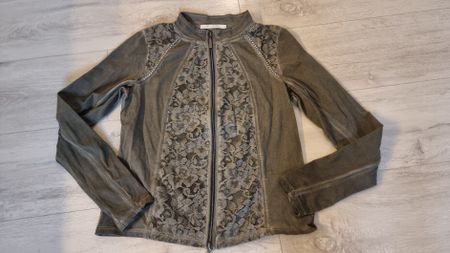 Monari Jacke mit Spitze, Grösse 38 neuwertig 