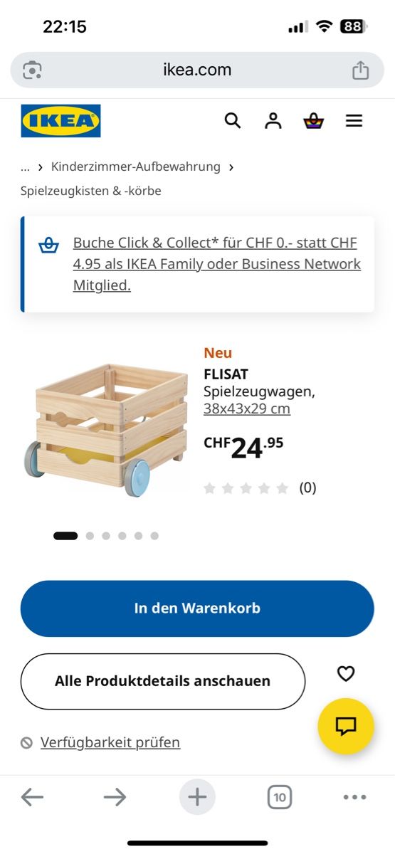 Ikea Spielzeuge: IKEA FLISAT Spielzeugwagen – Gebraucht aus Bremgarten b. Bern von nan_n82z 6
