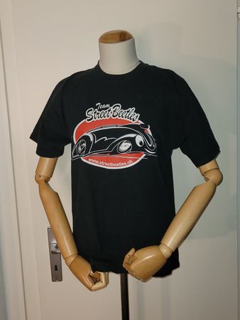 Vintage T-Shirt Team Street Beetles, Grösse M, schwarz
