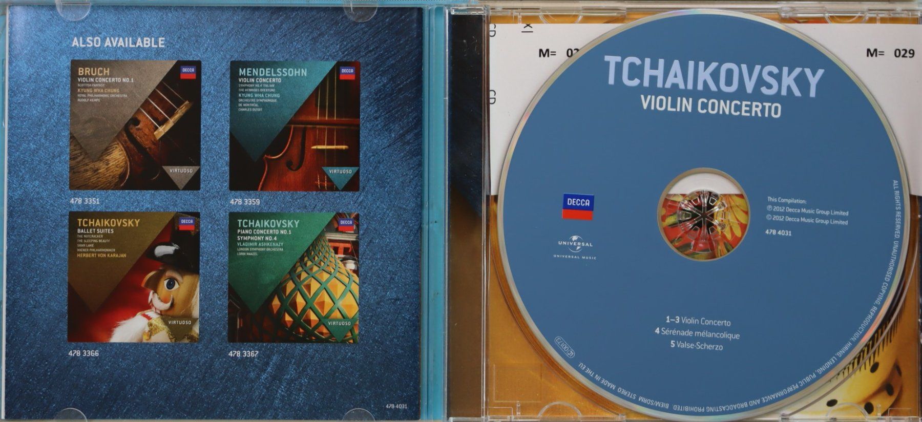 CDs: Tchaikovsky - Violin Concerto – D'occasion à Luzern par CONTENTI 1