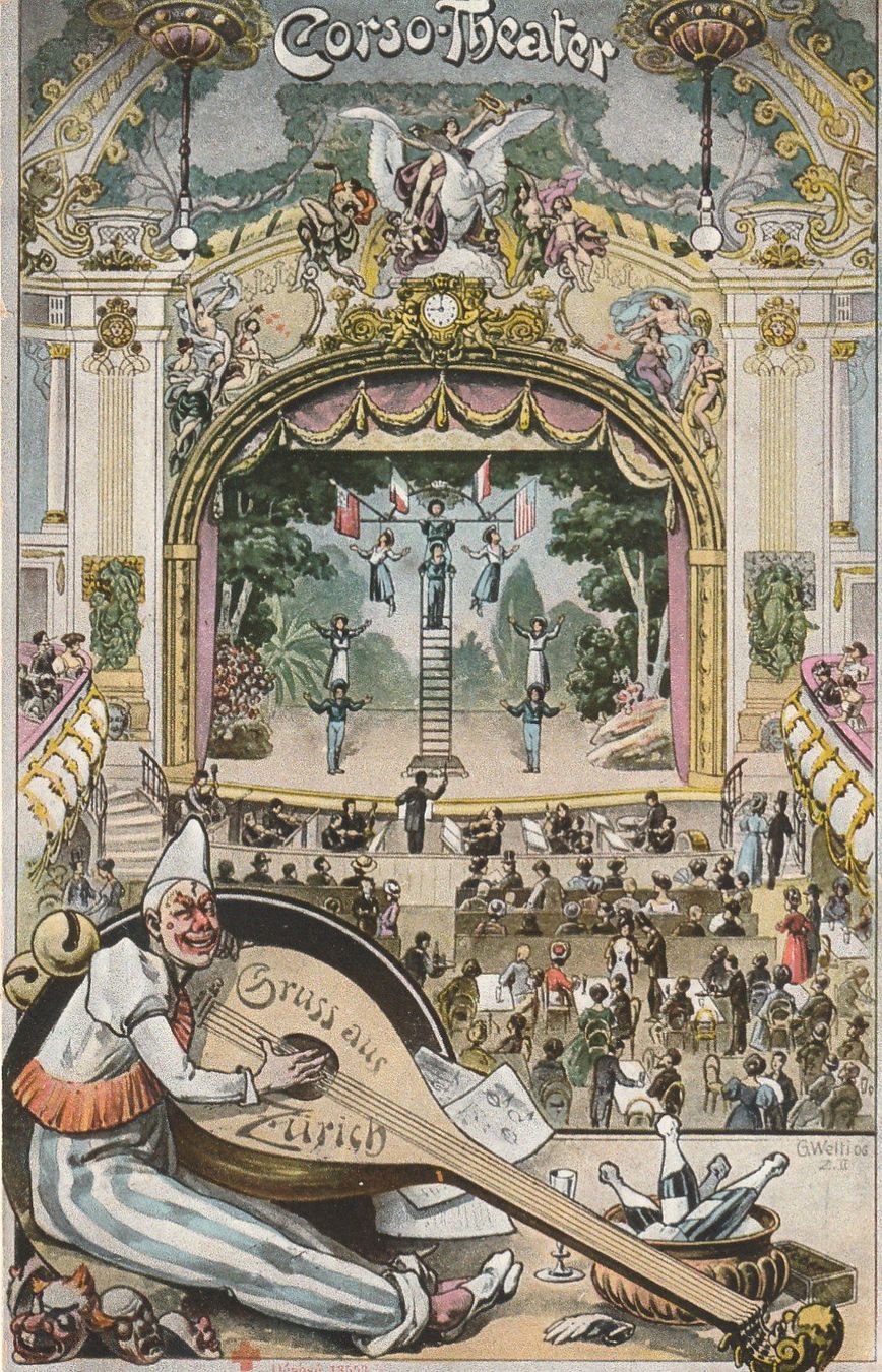 Cartoline postali: Zürich Corso Theater – Usato da Rorschacherberg venduto da fratovi2