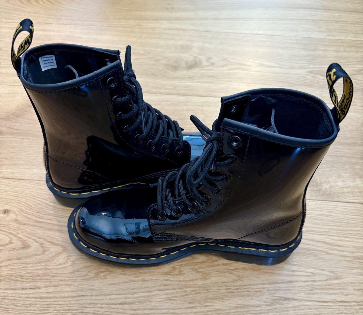 Dr. Martens Damenschuhe: Dr. Martens Lackstiefel Schwarz – Neu (gemäss Beschreibung) aus Zürich von CALI8053 3