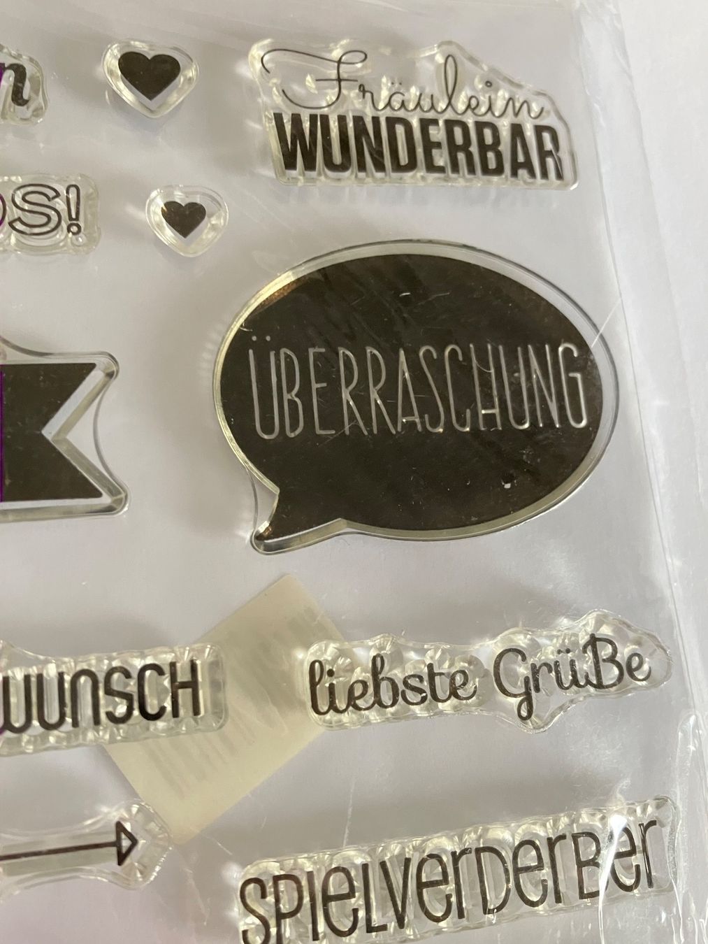Timbri: Neues Set  Motivstempel  Worte 11x16 cm – Nuovo e nell'imballaggio originale da Effretikon venduto da wenuss 5