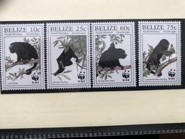 Belize 1997 WWF Satz Guatemala-Brüllaffe postfrisch