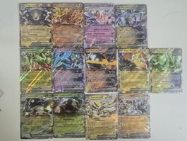 13 Pokémon ex-Karten, DE boosterfrisch
