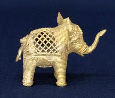 Elefant Dekoration Glücksbringer aus Metall