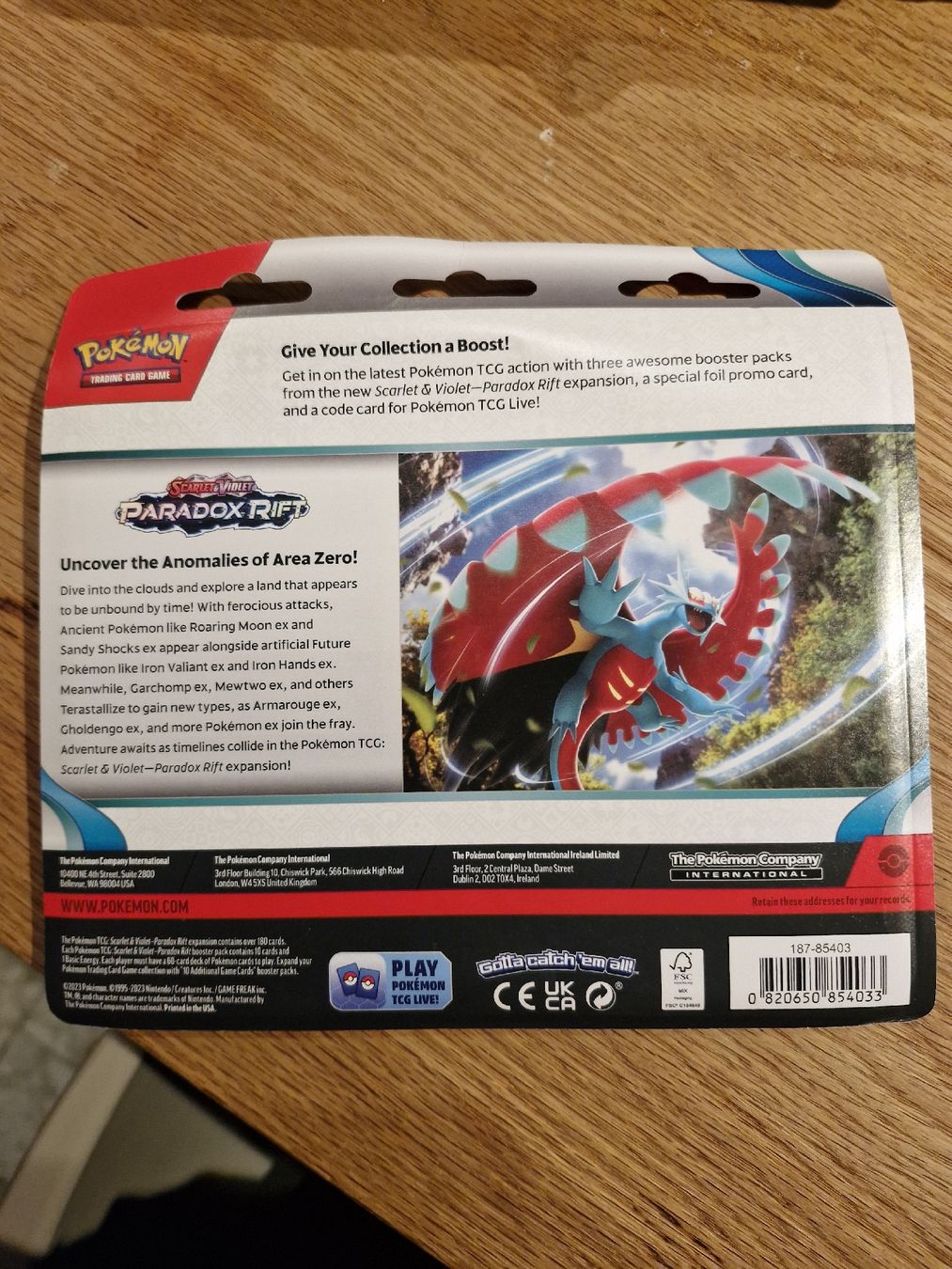 Pokémon Carte collezionabili: paradox rift 3-Pack Blister sealed – Nuovo e nell'imballaggio originale da Cudrefin venduto da Jnini12 1
