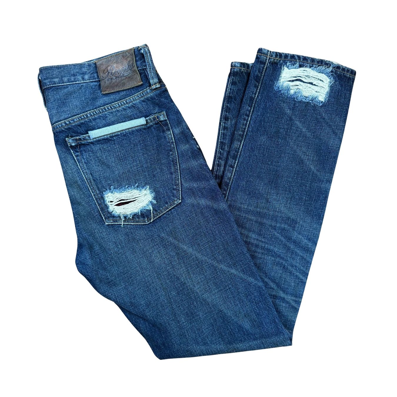 Ralph Lauren Jeans: Vintage Ralph Lauren Rugby Patchwork Jeans  - M – Gebraucht aus Herisau von 1asupply 1