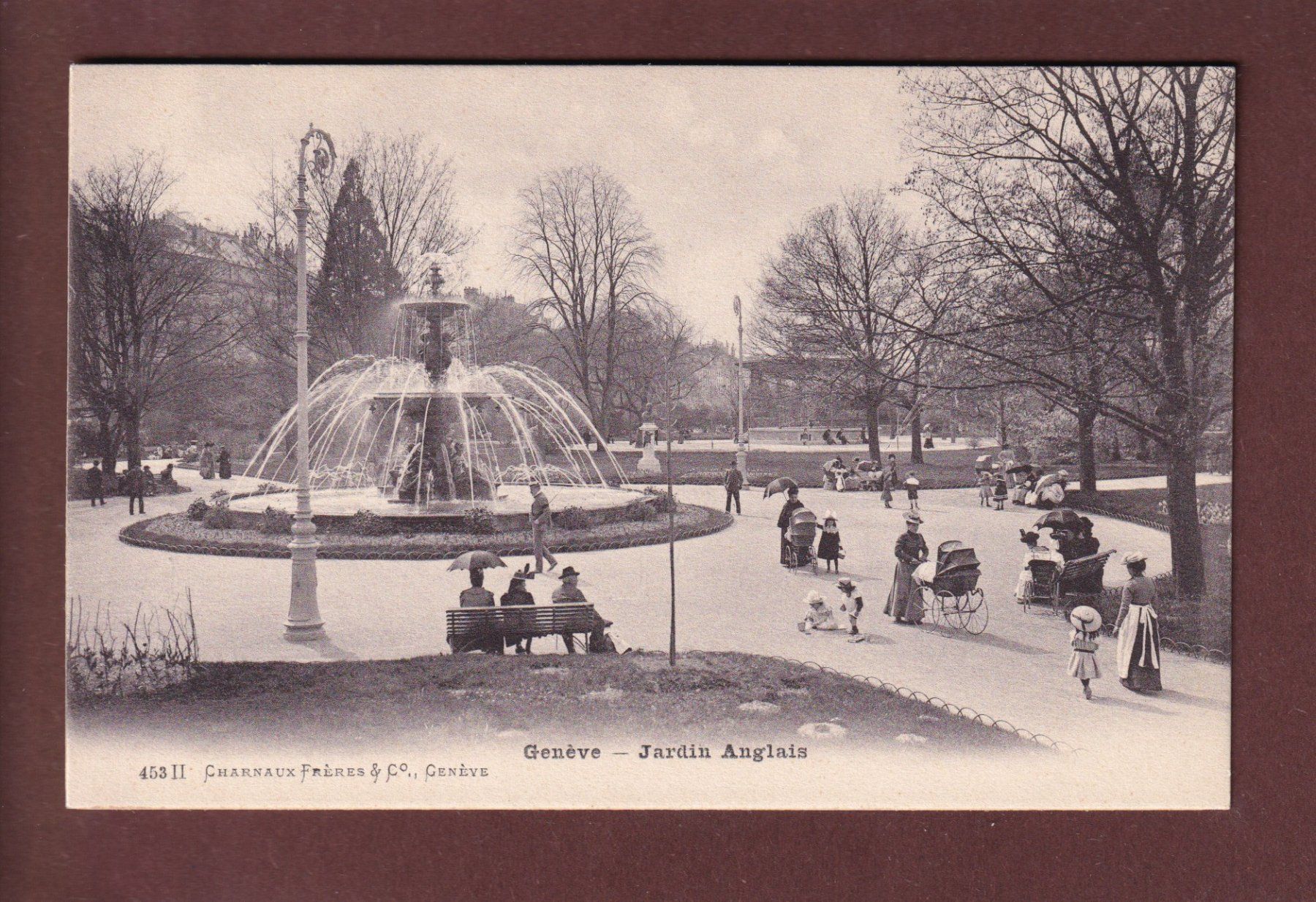 Ansichtskarten: GENEVE - Jardin anglais – Gebraucht aus Pully von nicecards