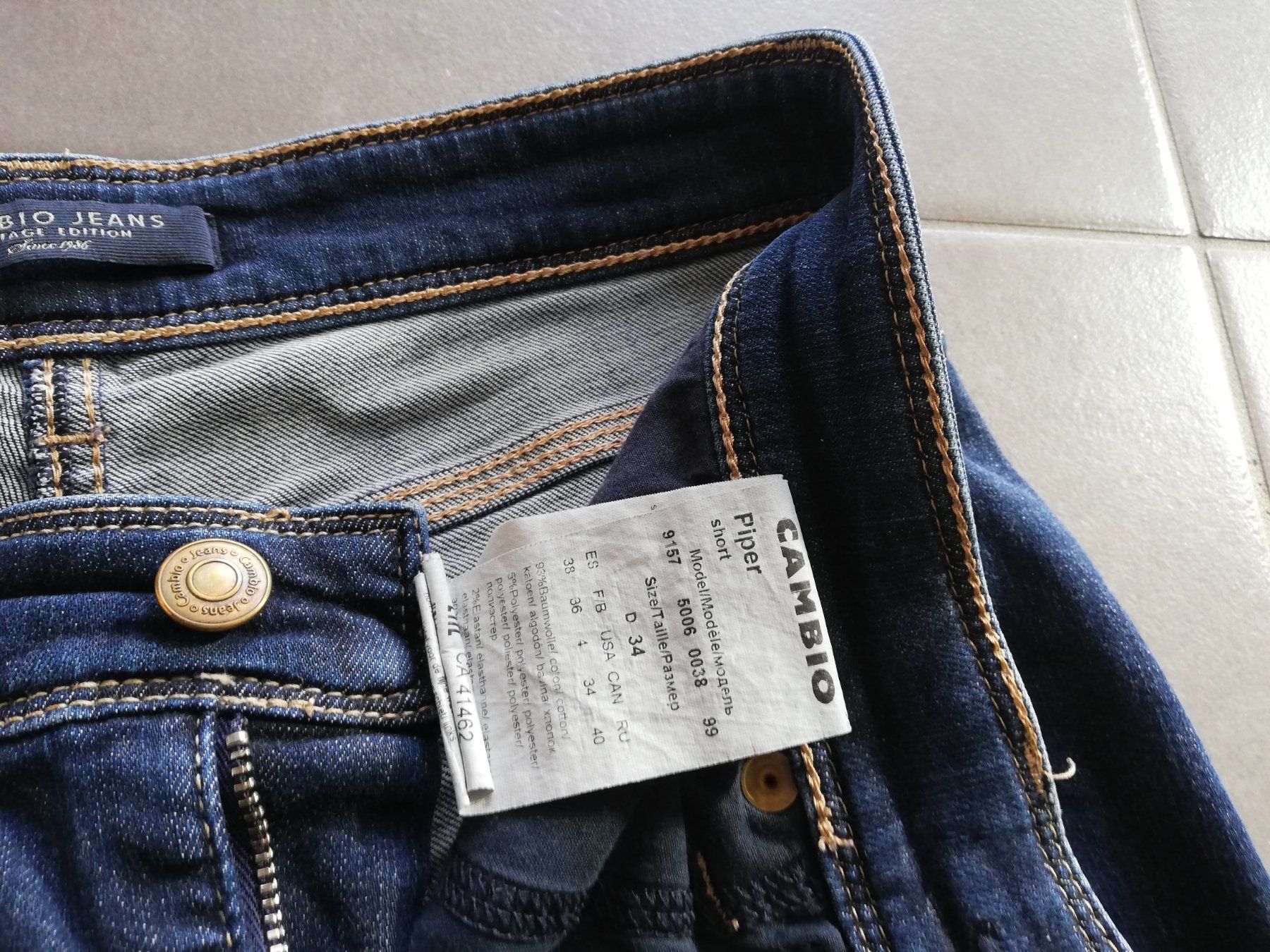 Cambio Jeans: Jeans Gr 34 Cambio Jeans Short – Usato da Untersiggenthal venduto da Marlen59 3