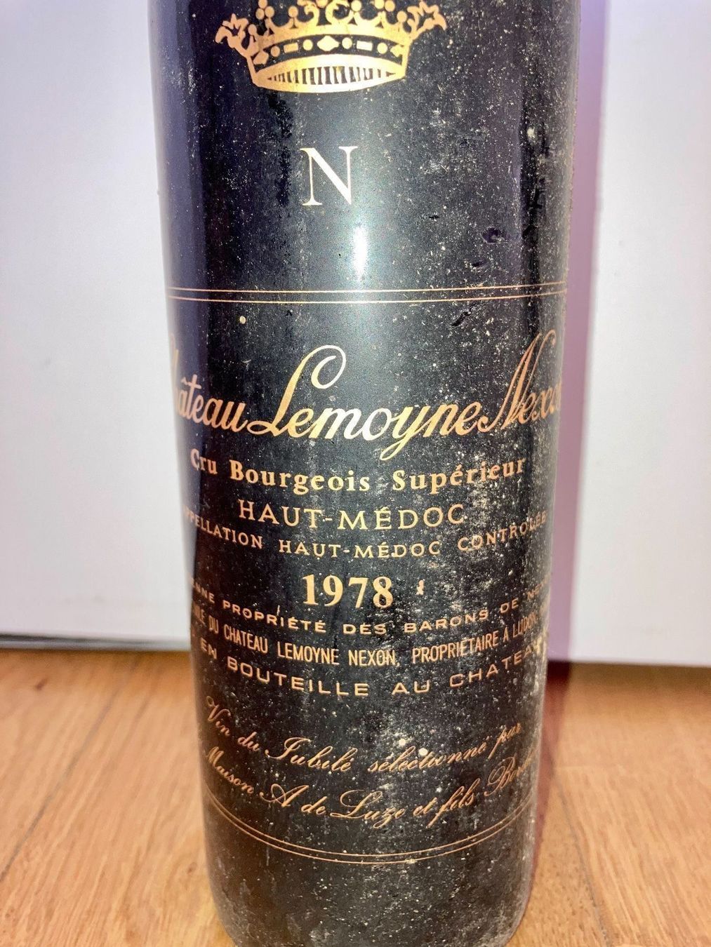 Vino: Château Lemoyne Nexon 1978 – Nuovo e nell'imballaggio originale da Bern venduto da Spomme 1