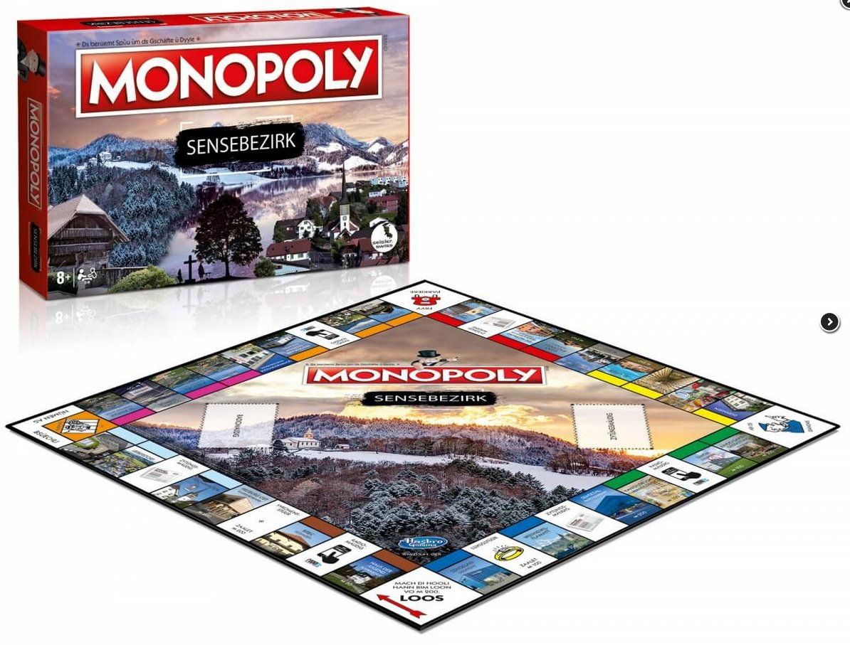 Giochi: MONOPOLY - Sensebezirk (Mundartversion) – Nuovo e nell'imballaggio originale da Oensingen venduto da Liquidations-Shop 1