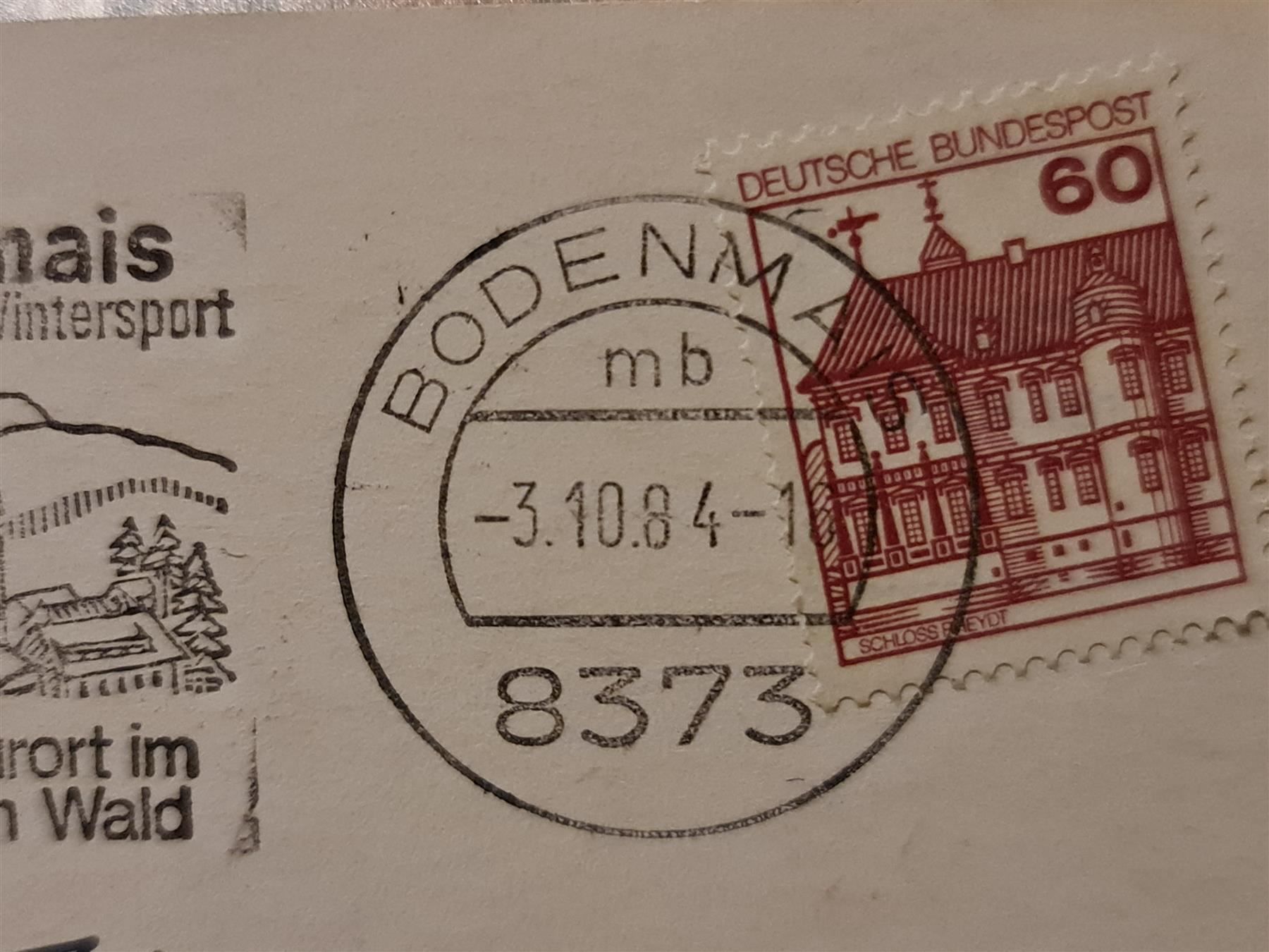 Ansichtskarten: Ansichtskarte Bodenmais 1984 Deutschland – Gebraucht aus Dintikon von Vexi 1