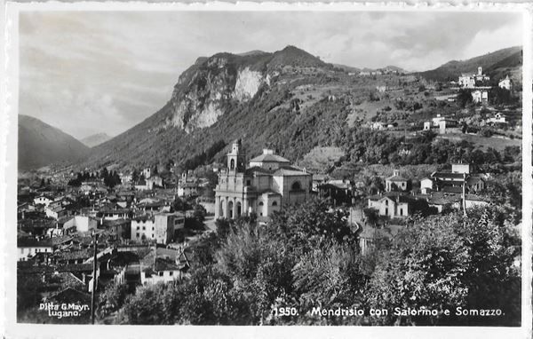 Ansichtskarten: Mendrisio con Salorino e Somazzo – Gebraucht aus Olten von clotaldi