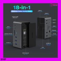 Dockingstation, 18-in-1-USB-C-Dual-Monitor
