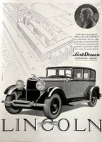 Lincoln Cars -  Alte Werbung / Ancienne publicité 1930