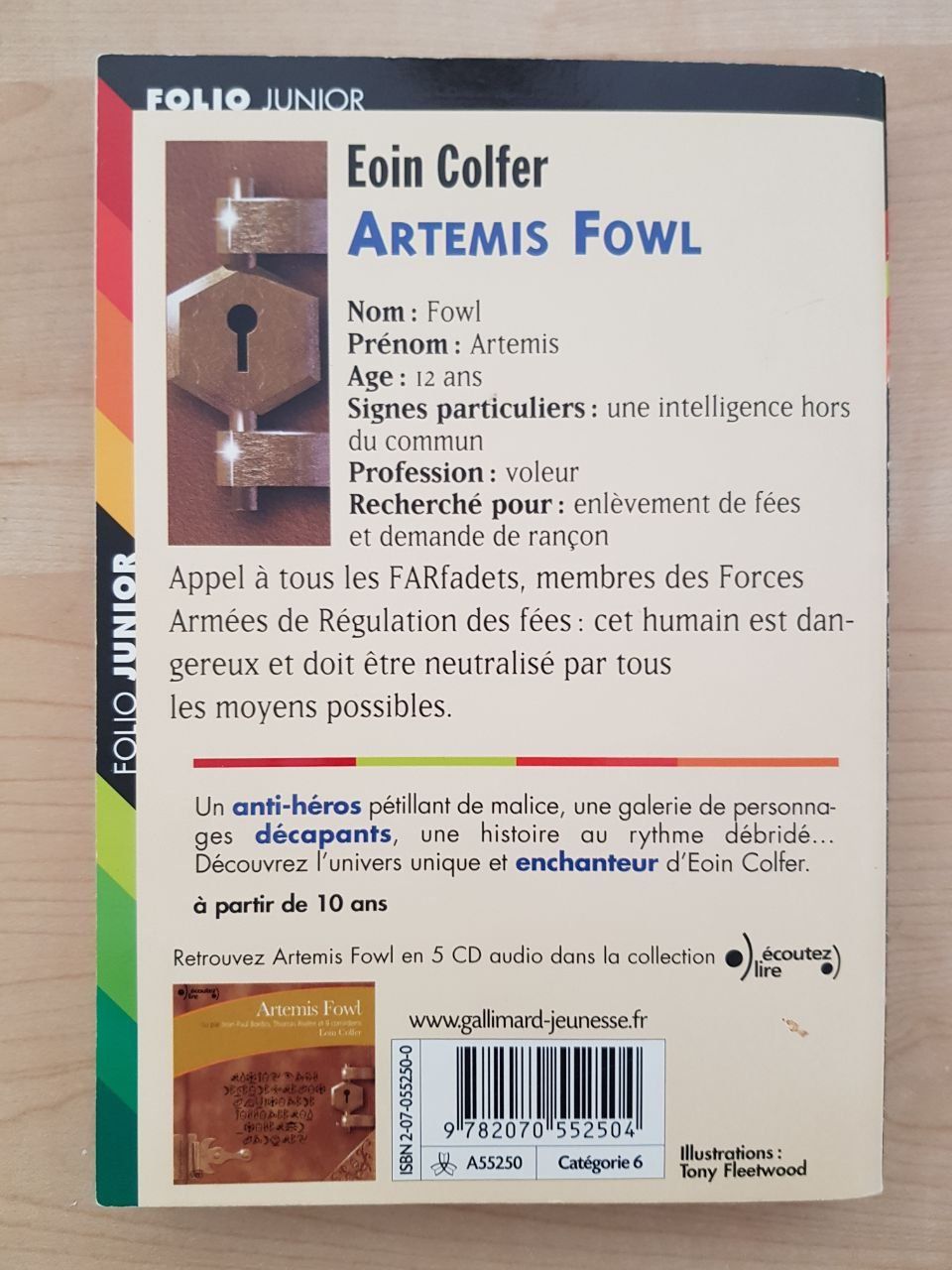 Libri: Aertmis Fowl - Eoin Colfer . Folio Junior – Usato da Boécourt venduto da coco611 1