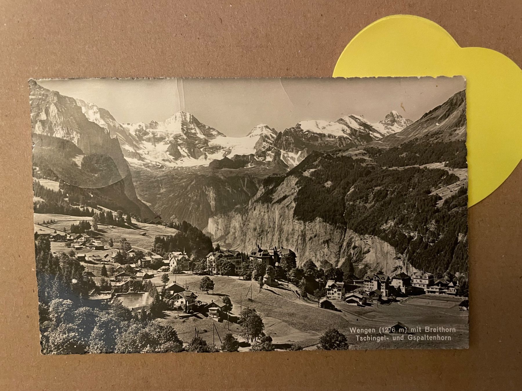 Ansichtskarten: AK von Wengen / Bergpanorama – Gebraucht aus Rümlang von Kartenpost1
