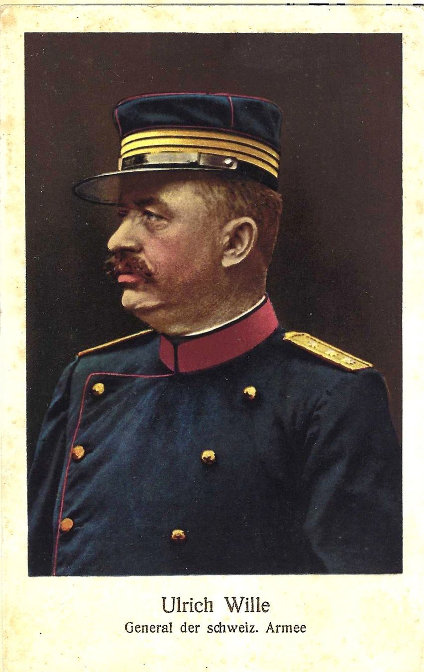 Cartoline postali: Ulrich Wille, General der schweiz. Armee – Usato da Buchs AG venduto da Baerfisch