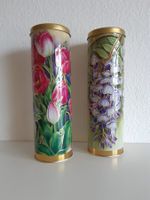 Relief Blechdose Blumen (Tulpen und Glyzine) für Cookies