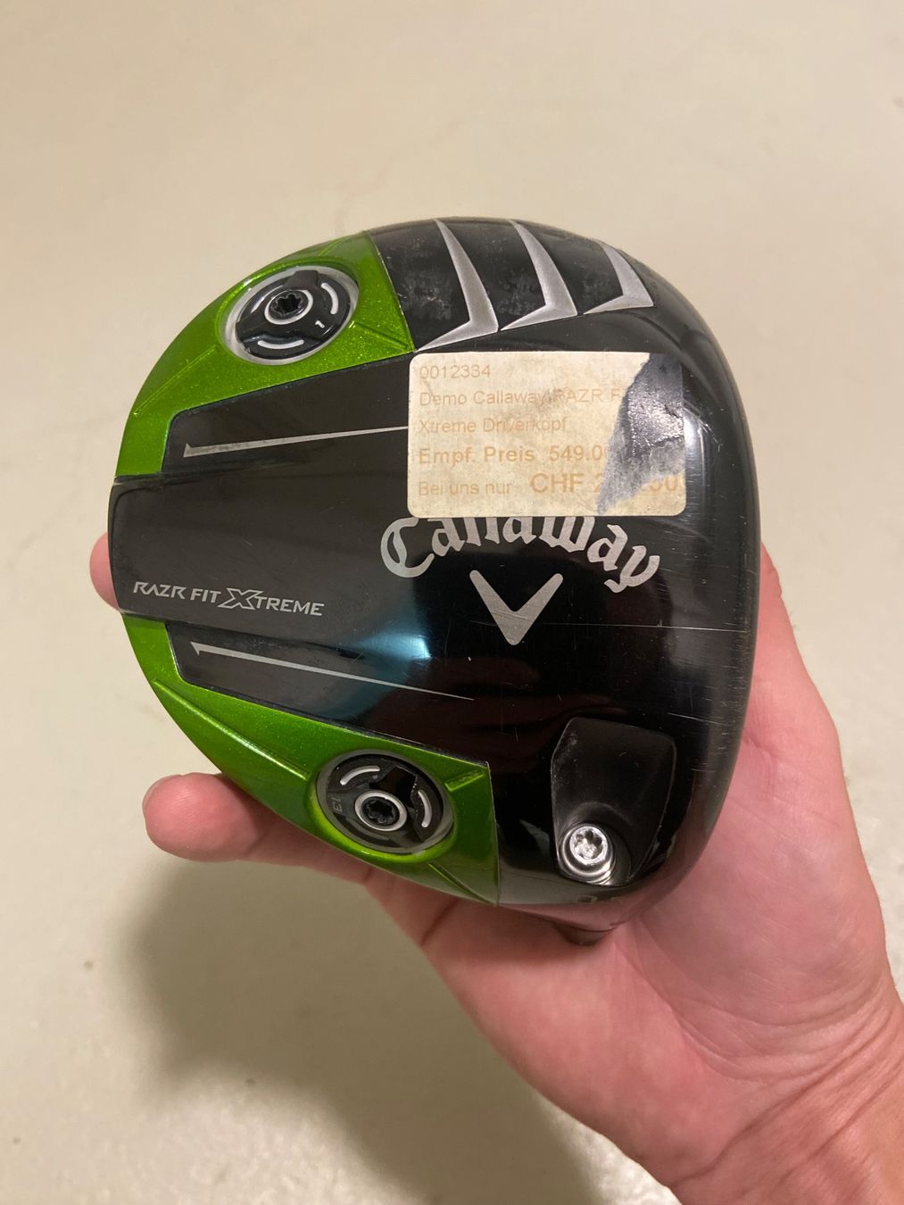 Callaway Mazze & Set: Callaway Golf - Razr Fit Xtreme Driver Kopf / Head - RH – Usato da Frauenfeld venduto da golfdude
