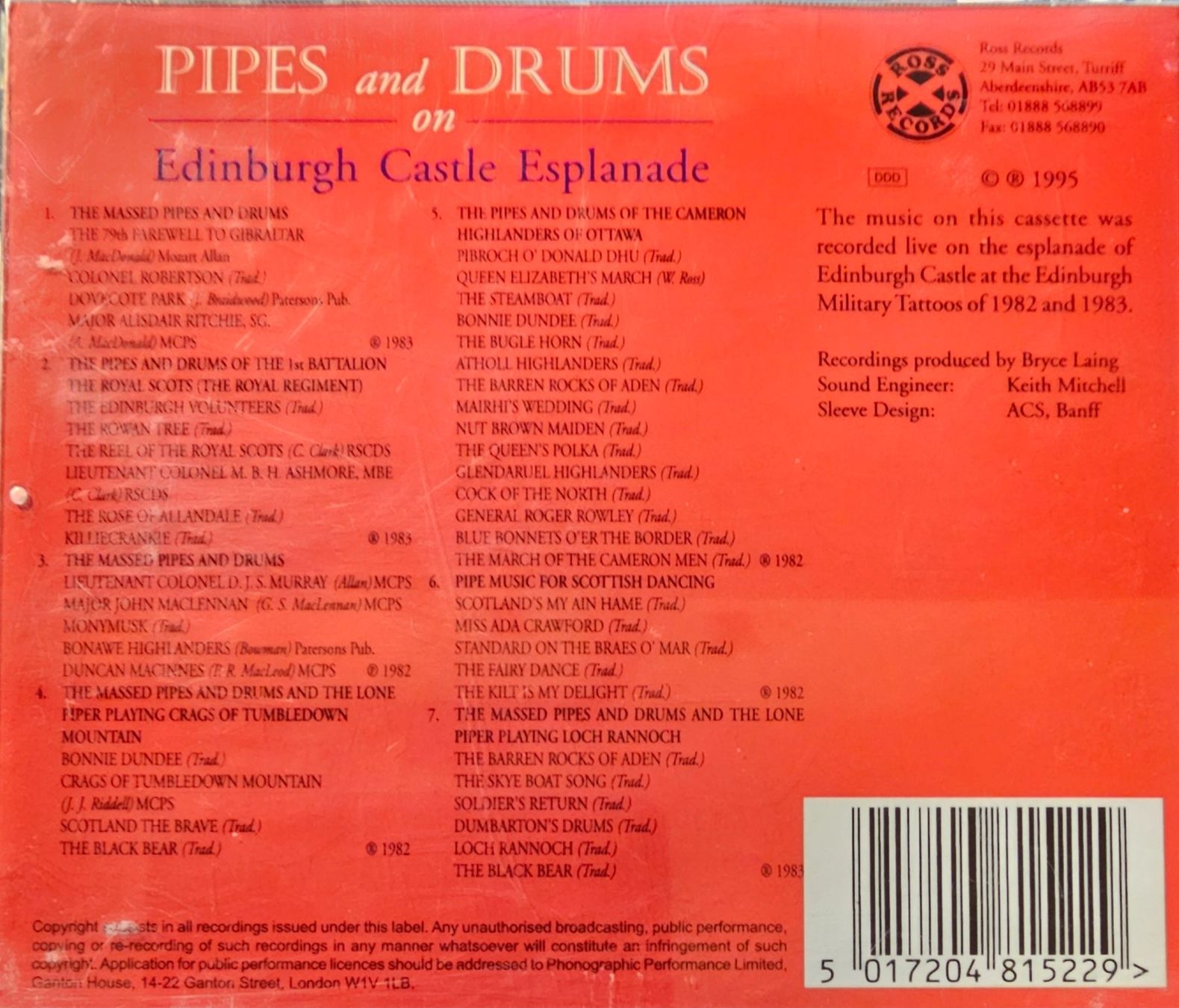 CD: Pipes and Drums on Edinburgh Castle Esplanade – Usato da Wahlen b. Laufen venduto da Cg10 1