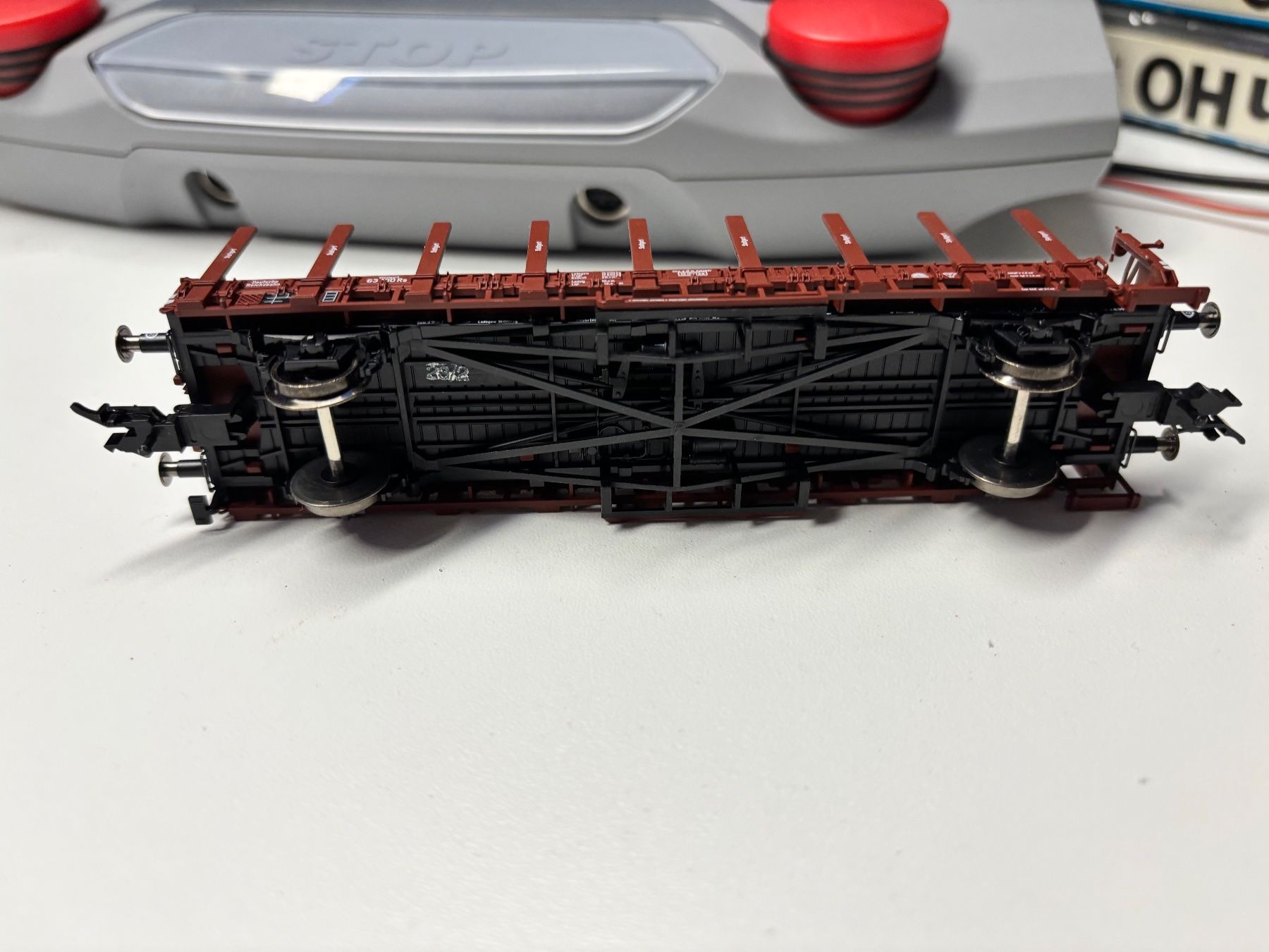 Fleischmann Modellini di ferrovie: Fleischmann 5256 Rungenwagen – Usato da Rothenburg venduto da Vanzonk 3